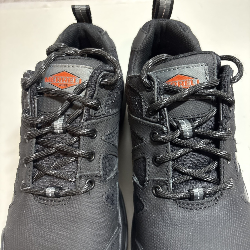 Merrell Fullbench Comp Toe J003325 Black Work Sneakers Shoes Men's‎ 4 Women's 6 - Picture 4 of 10